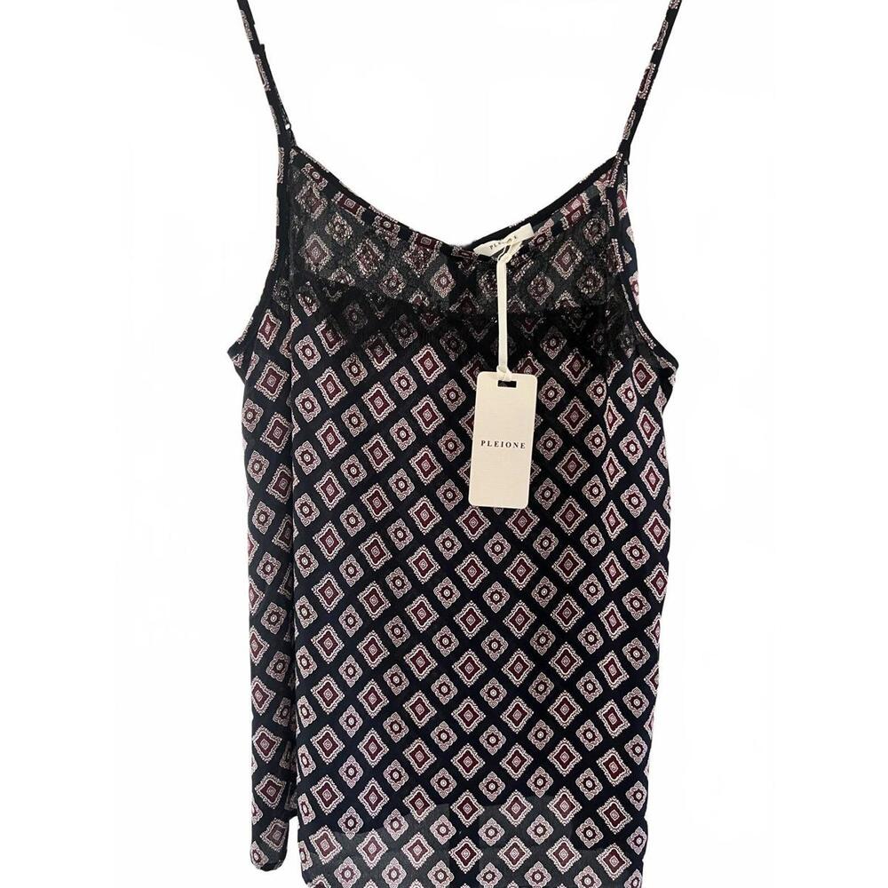 Anthropologie Pleione Women's Lace-Trimmed Camisole Top